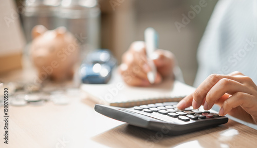 Fotografie Taxes plan accounting refund. Finance tax return irs. Tax refund.