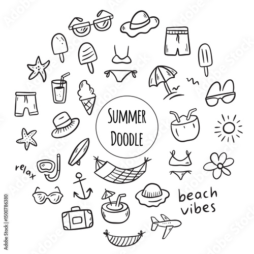 An Exciting and Vibrant Summer Fun Icons Collection for Your Creative Projects and Designs