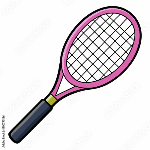 tennis racket and ball
