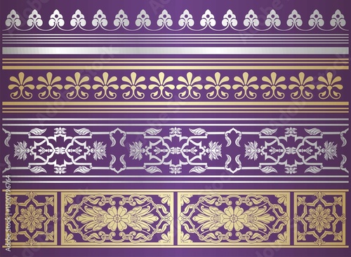 Wallpaper Mural traditional paisley floral pattern, textile , Rajasthan, royal India	 Torontodigital.ca