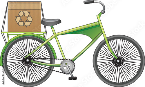 sketch illustration vector design image bicycle symbol icon nature conservation by protecting the earth