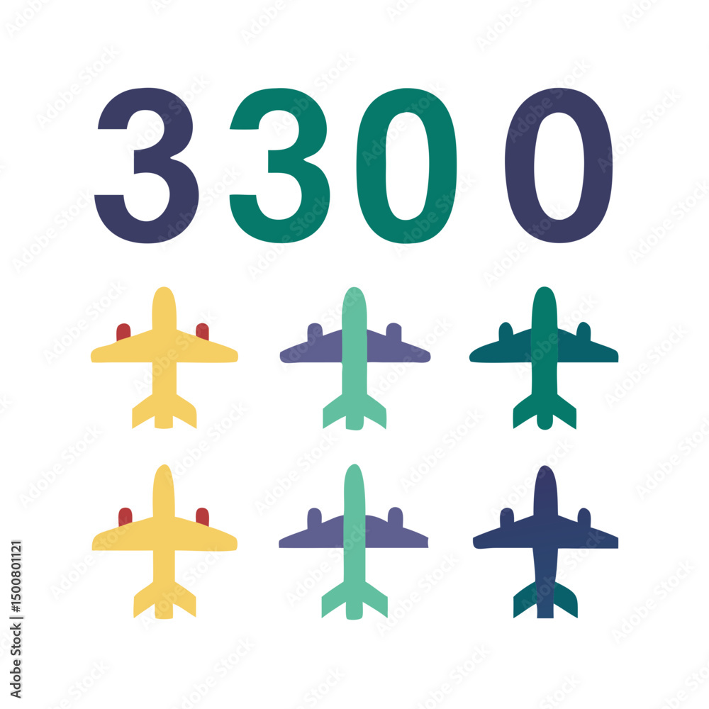 Obraz premium Illustration Vector graphic of plane icon. Fit for traffic, public, passenger etc. airplane icon.Illustration Vector graphic of Plane Formation icon template.gmail send icon airplane.icon a5 airplane.