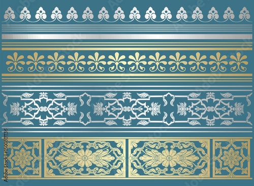 traditional paisley floral pattern, textile , Rajasthan, royal India		