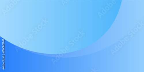 Ice blue two tone gradient abstract curved background