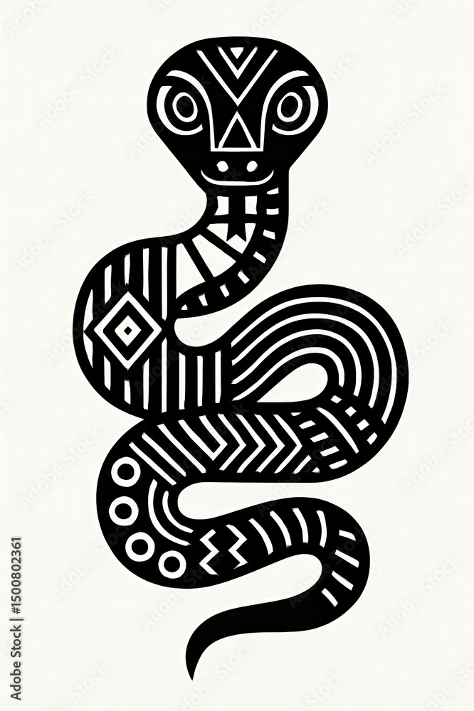 Fototapeta premium snake illustration
