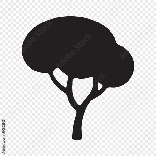 vector tree silhouette