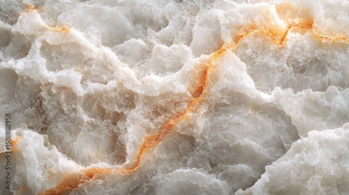 Fototapeta Naklejka Na Ścianę i Meble -  Salt flat surface with crystalline pattern, salt desert background