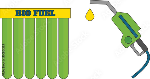 sketch image illustration vector design icon logo symbol use of bio fuel to support environmental conservation