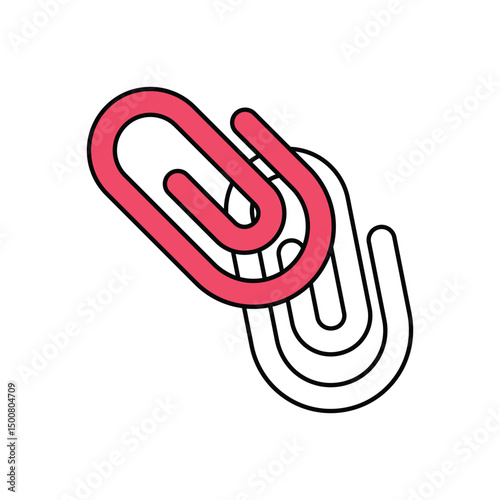Paper Clips Vector icon
