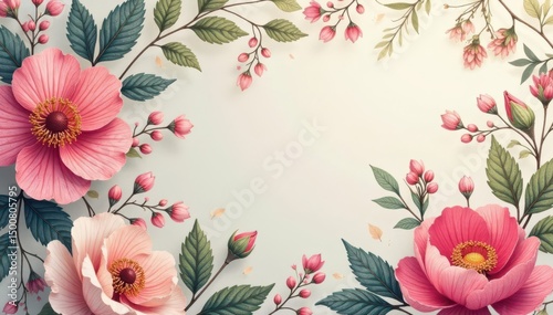 Subtle floral damask, soft color palette, paisley accents, color, textile, subtle