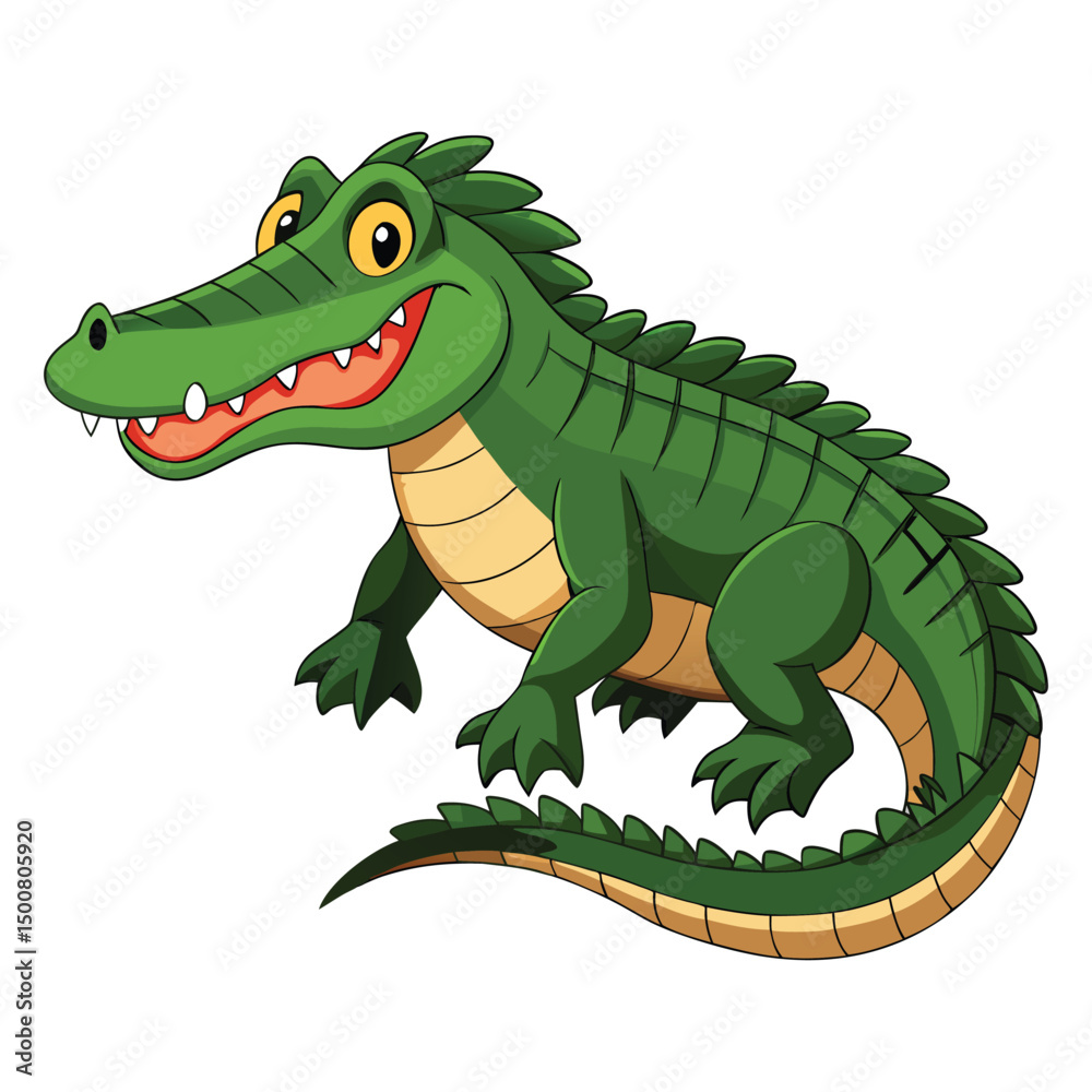 Fototapeta premium Clumsy crocodile