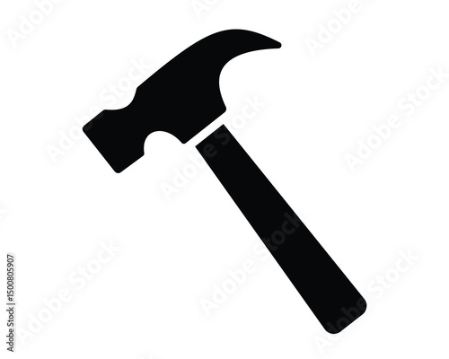 Gavel and Hammer Icon Set – Judge, Law, and Auction Linear Vector Symbols, vector illustration.