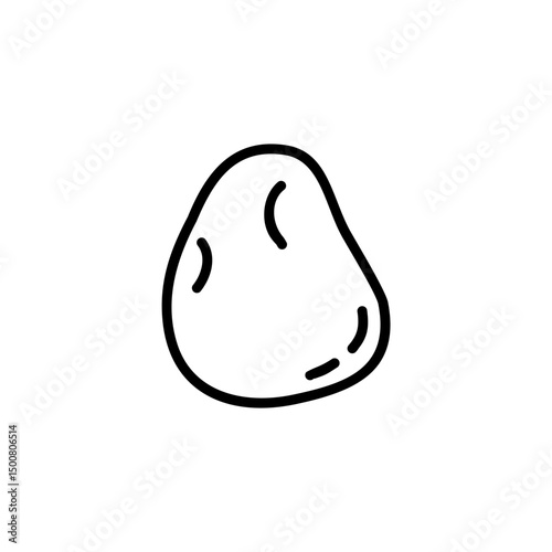 hand-drawn potato icon illustration