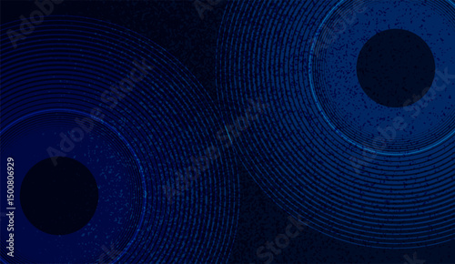 Deep Blue Concentric Circle Abstract Pattern Background for Tech and Design Projects, ideal for modern visuals, creative wallpapers, and stylish digital backdrops that enhance presentations
