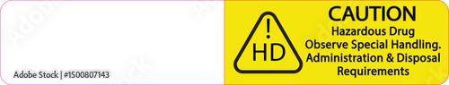 caution hazardous drug flag label,clearly identify hazardous medications and communicate the need for special handling precautions to clinical teams.