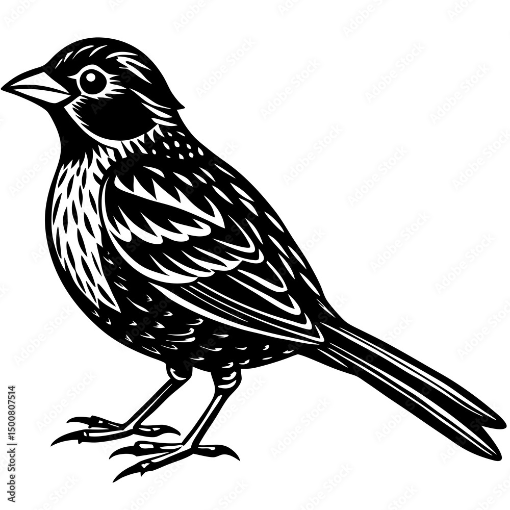 Fototapeta premium sketch of a bird