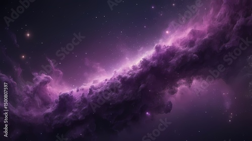 Galactic Purple Nebula 4K Ultra HD Space Wallpaper, Cosmic Dust and Clouds, Astronomical Phenomena, Universe Exploration, Deep Space Imagery