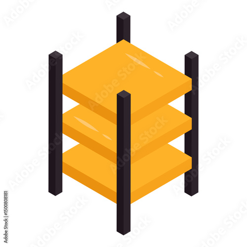 Modern design icon of racks