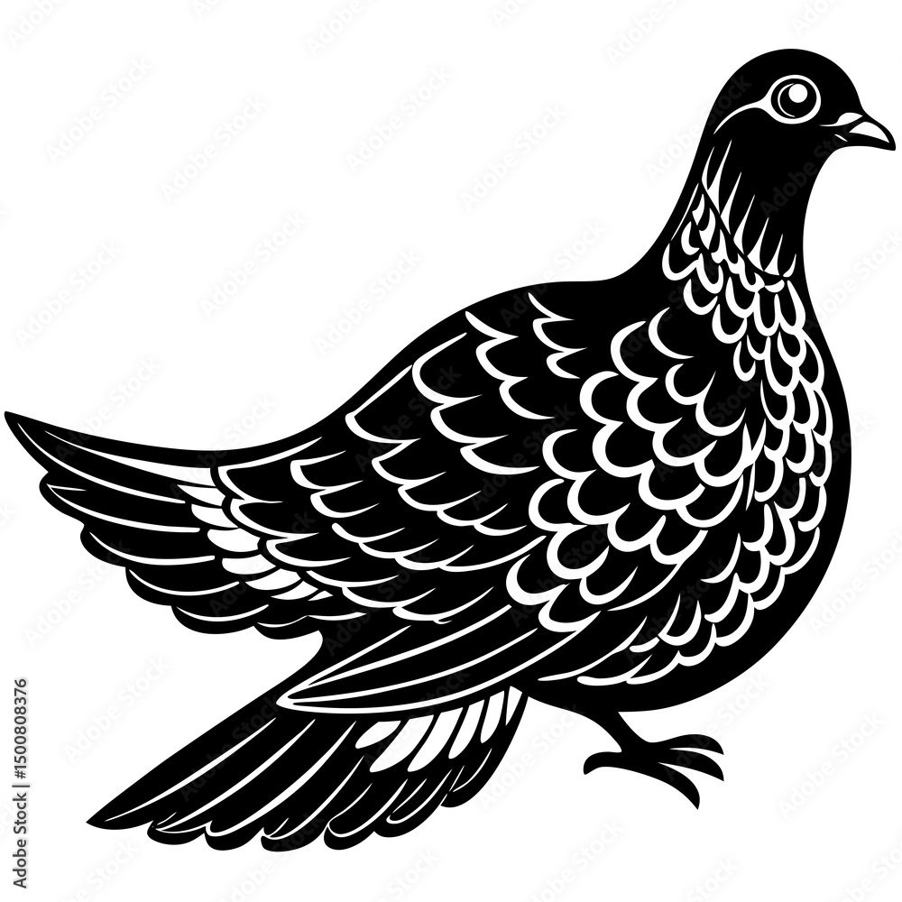 Obraz premium vector illustration of a dove