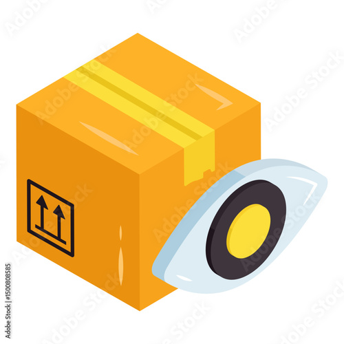 A unique design icon of parcel monitoring 