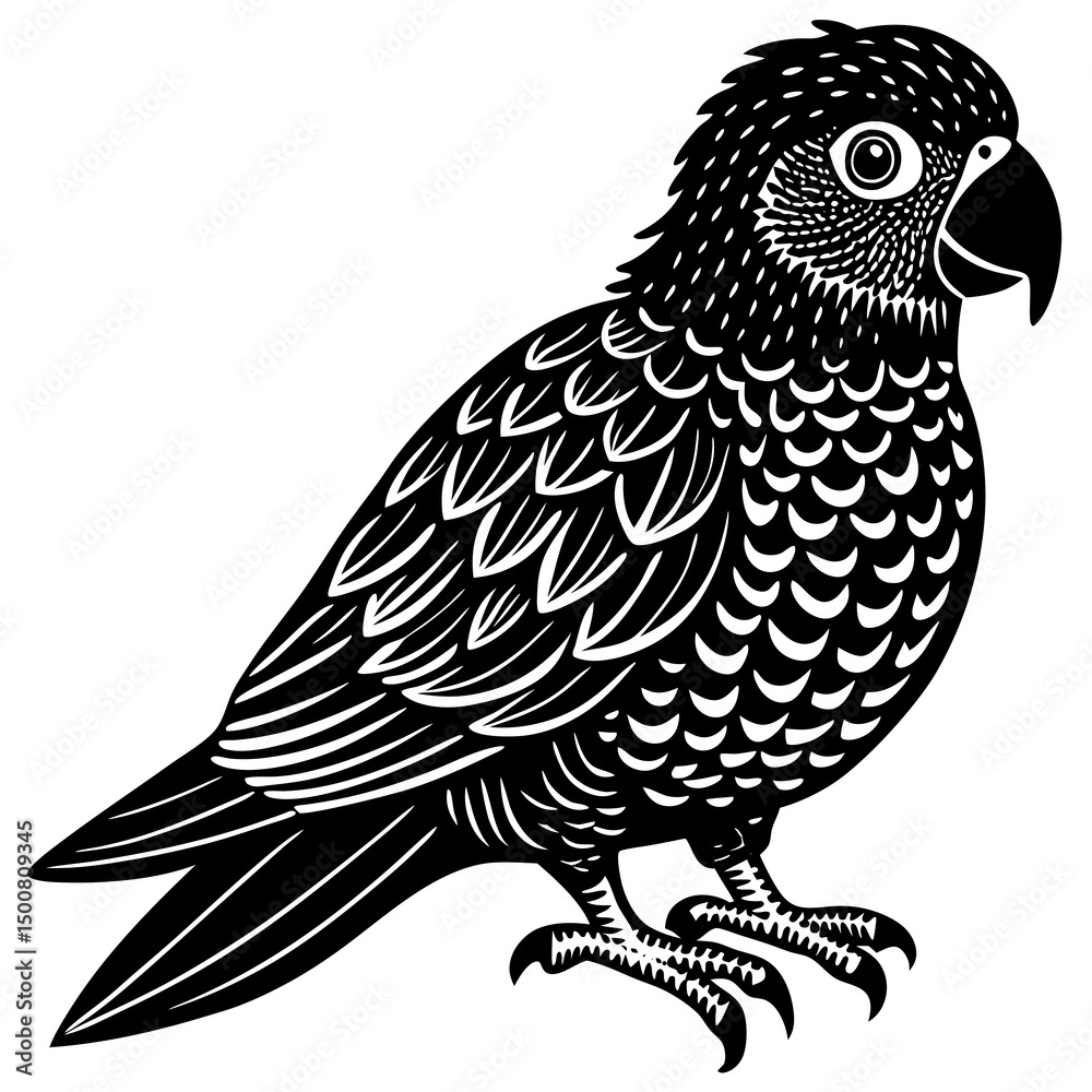 Fototapeta premium vector illustration of a bird