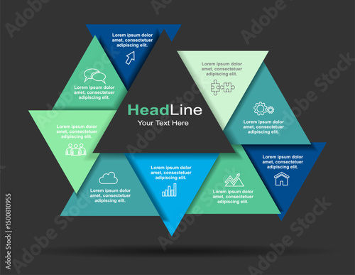 Infographic design template with place for your data. Vector illustration.