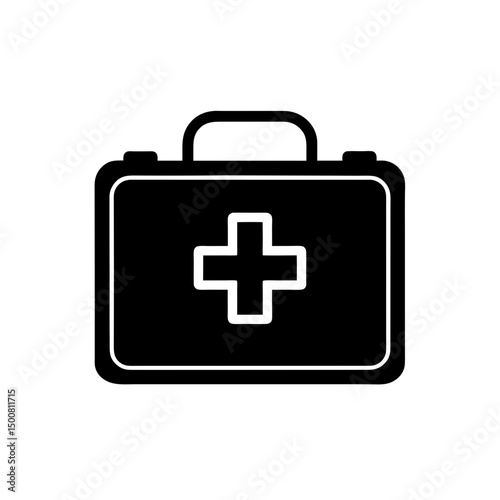 First aid icon vector flat clean look isolated