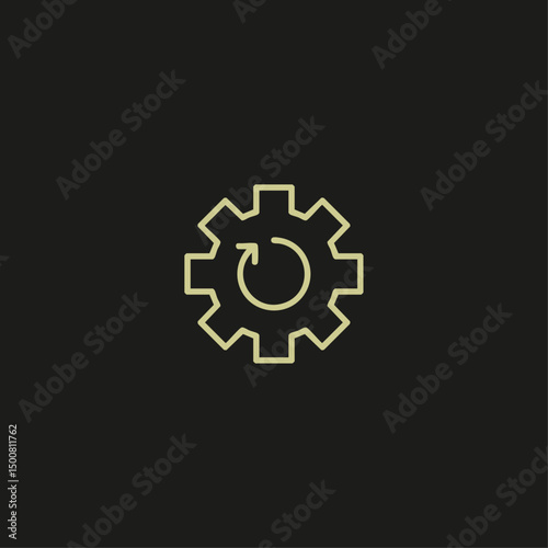 Update icon logo flat vector design