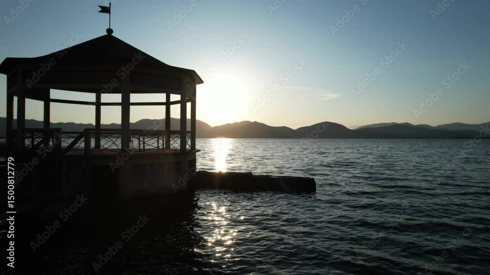 Video documentation of the enchanted sunrise on Lake Massaciuccoli, Tuscany, Italy Video documentation of the enchanted sunrise on Lake Massaciuccoli, Tuscany, Italy