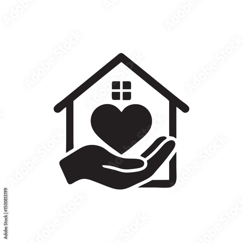 home care icon vector