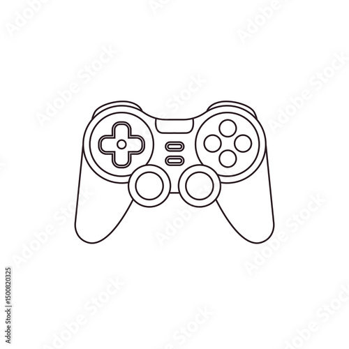video game controller console gamepad joystick gaming vector emoji illustration symbol sign icon