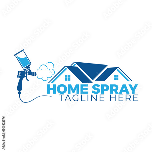 Home repair logo design, home cleaning logo
