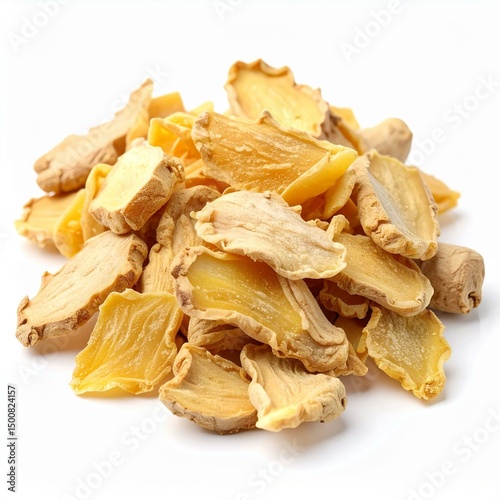 Dried Ginger Illustration for Herbal Medicine, Dried Ginger Botanical Art, and Dried Ginger Natural Remedy Design