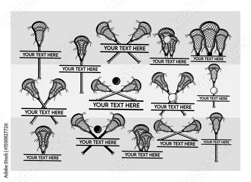 Lacrosse Stick Split Monogram,, Lacrosse Silhouette, Sports Svg, Lacrosse Ball Svg, Ball Svg, Lacrosse Png, Lacrosse Svg Images, Cut Files