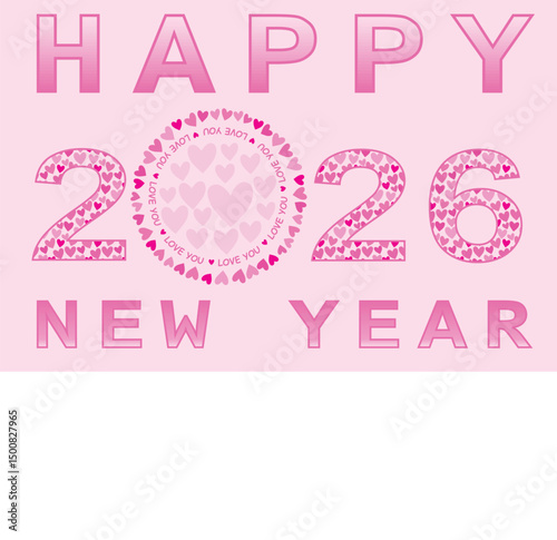 New year, Heart Shape, Festival, Celebration,  season greetings
