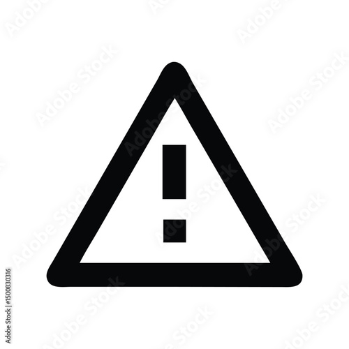 Error icon vector. Warning symbol, alert notification for UI/UX design, system messages, or form validation interfaces