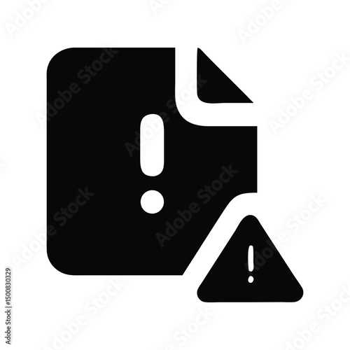 Error icon vector. Warning symbol, alert notification for UI/UX design, system messages, or form validation interfaces