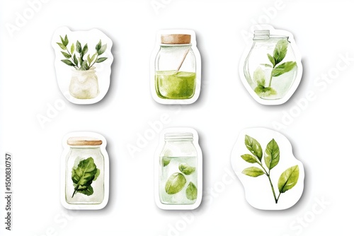 Watercolor Greenery Elements for Nature Inspired Designs