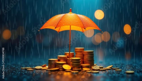 Wallpaper Mural Tropical beach vacation with umbrellas, sand, and ocean relaxation Torontodigital.ca