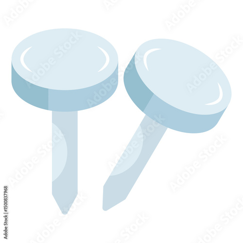 A perfect design icon of iron nails