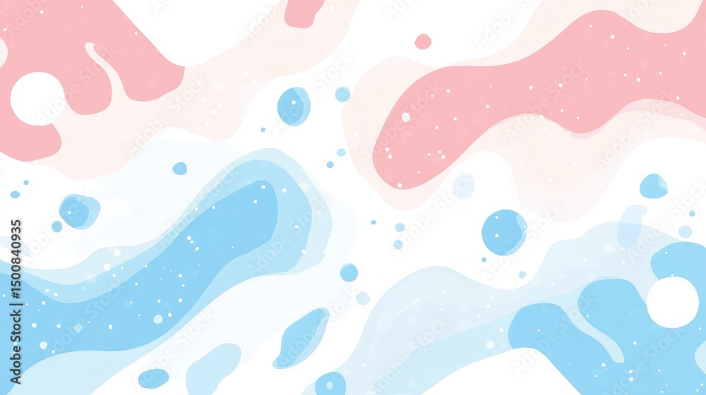 Abstract background featuring fluid, unclear shapes and gradient colors blending seamlessly into one another in soft pastel hues Abstract background featuring fluid, unclear shapes and gradient colors blending seamlessly into one another in soft pastel hues