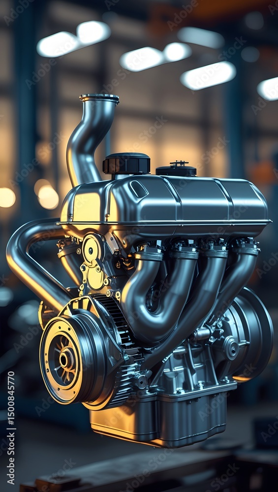 Fototapeta premium super modern engine of a car 