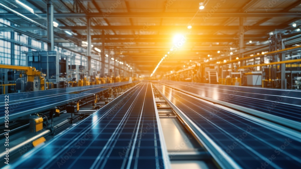 Solar panel factory production line conveyor belt of renewable energy Solar panel factory production line conveyor belt of renewable energy