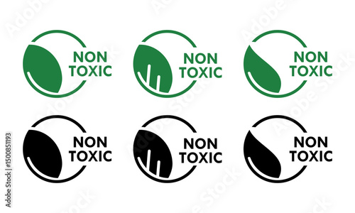 Non toxic design logo template illustration