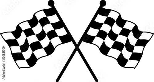 flag racing finish line checkered flag car racing flag sports finish line flag silhouette vector
