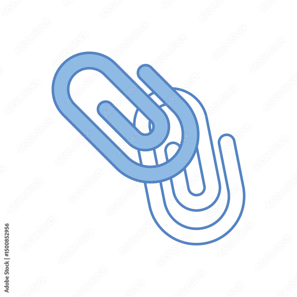 Paper Clips Vector icon Paper Clips Vector icon