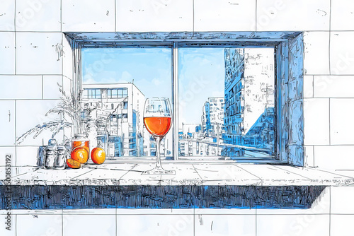 A cozy depiction of a resta...