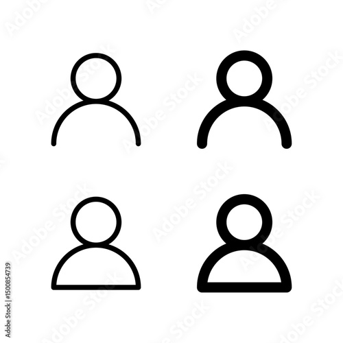 User profile icon featuring human silhouettes, representing account, login, contact, or personal identification