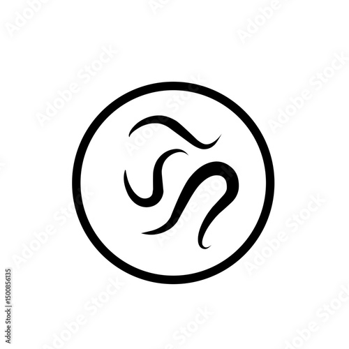 intestinal parasitic worm icon