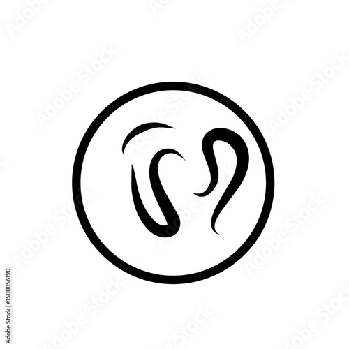 intestinal parasitic worm icon
